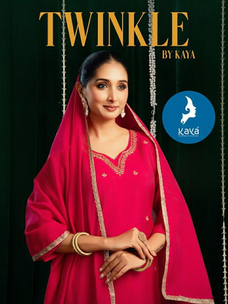Twinkle By Kaya Mul Chanderi Kurti With Bottom Dupatta Wholesalers In Surat
